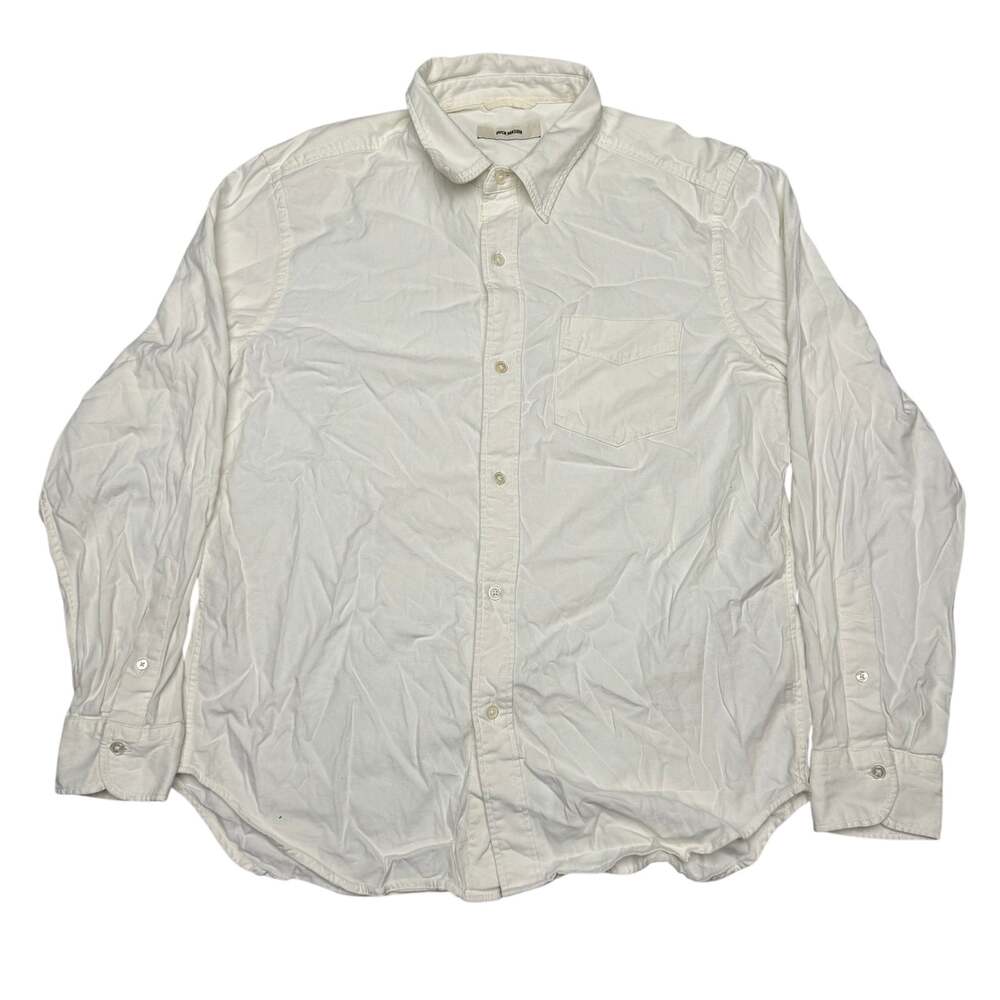 Buck Mason Draped Twill One Pocket Button Up Shirt Men's Large Quiet Luxury